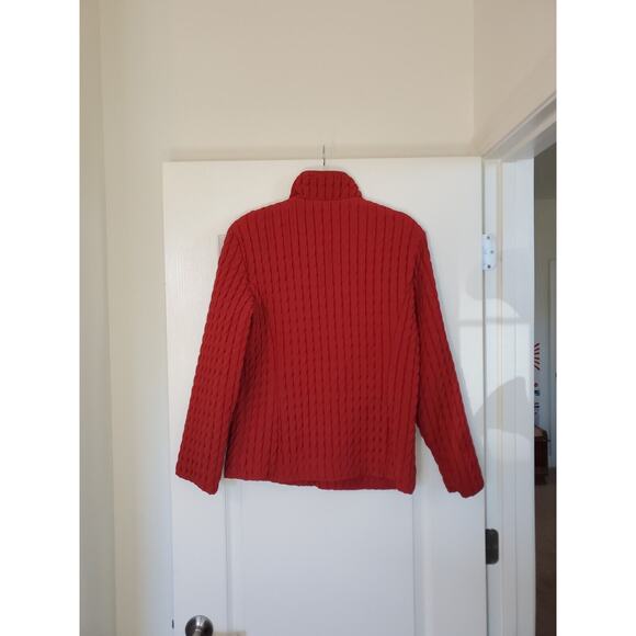 Gallery Crimson Quilted Full Zip Mid-Length Puffy Jacket Coat, Size Small/Medium - Picture 8 of 12